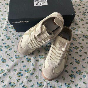 Onitsuka Tiger Mexico 66 Cream Flat Sneakers
